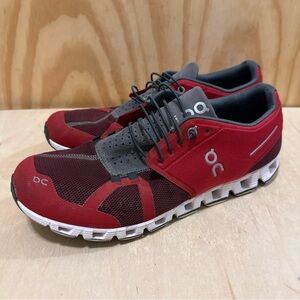 On Cloud OX Red Running Shoes Men's Lightweight Sneakers Size 11